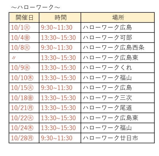 看護師相談会10月①